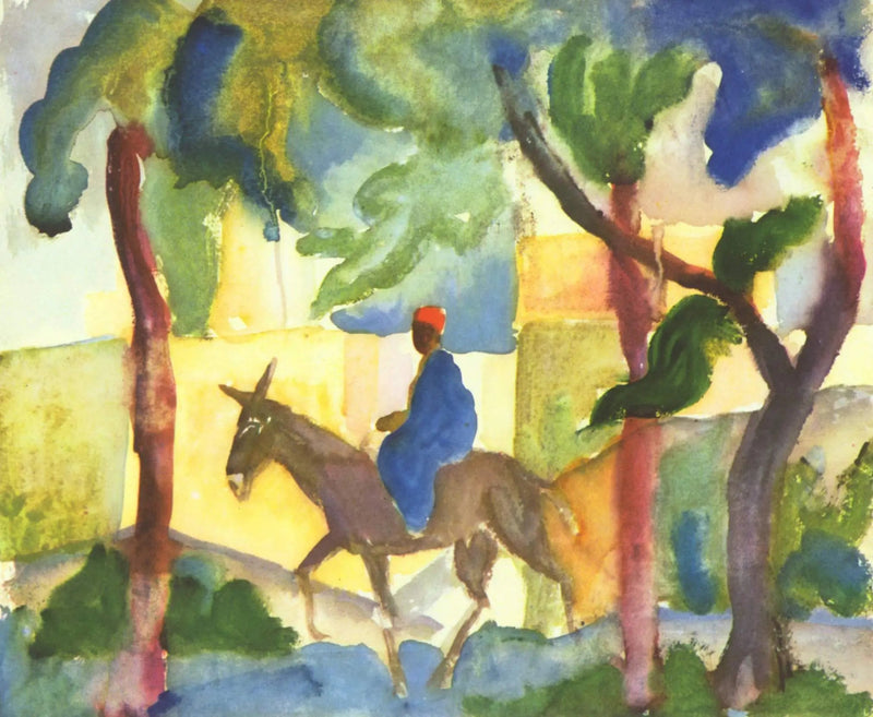 The Donkey Driver - August Macke