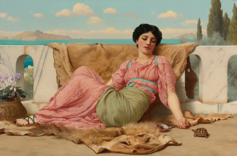 The Calm Pet - John William Godward