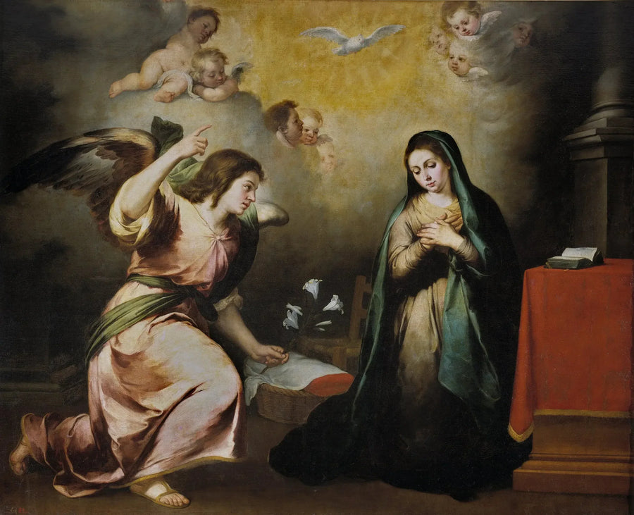 The Annunciation - Bartolomé Esteban Murillo