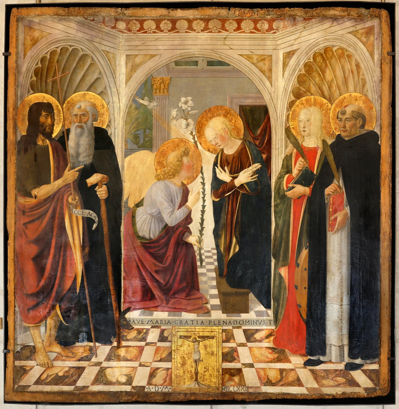 The Annunciation between Four Saints - Cosimo Rosselli
