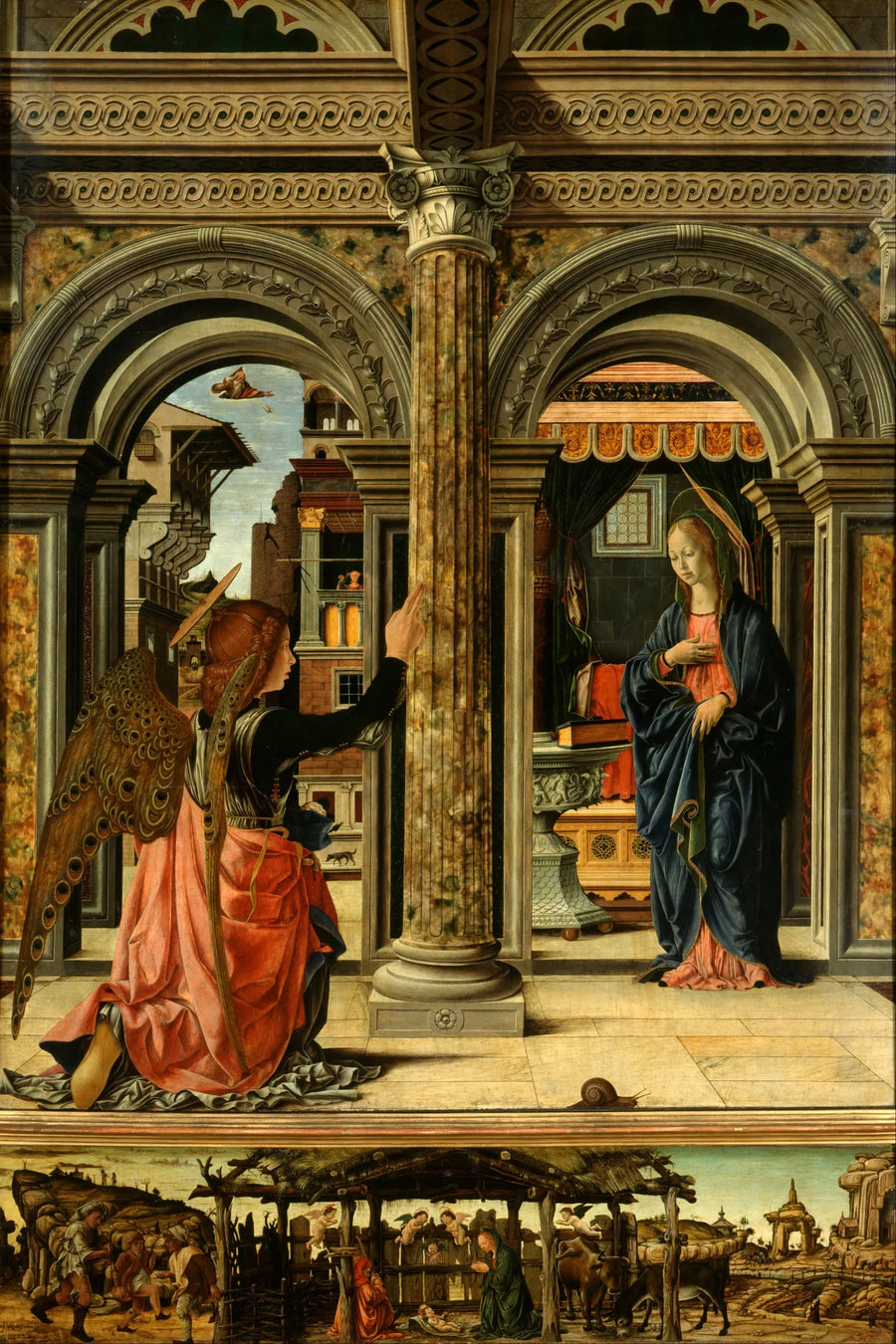 L'Annonciation - Francesco del Cossa image 1 copie de tableau peinte à la main