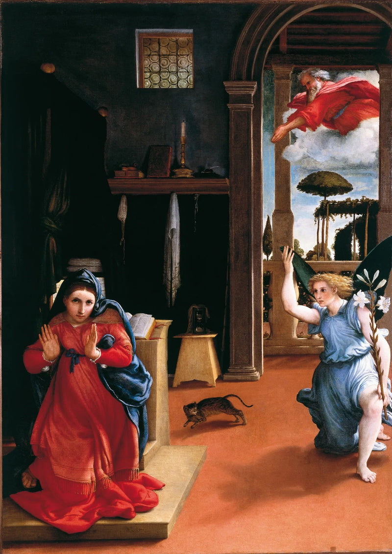 The Annunciation - Lorenzo Lotto