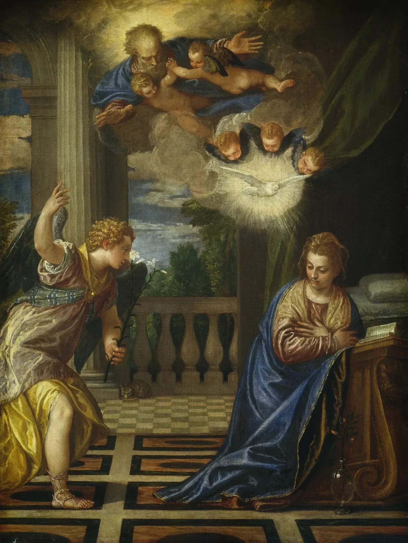 L'Annonciation - Paul Véronèse image 1 tableau peint à l’huile sur toile
