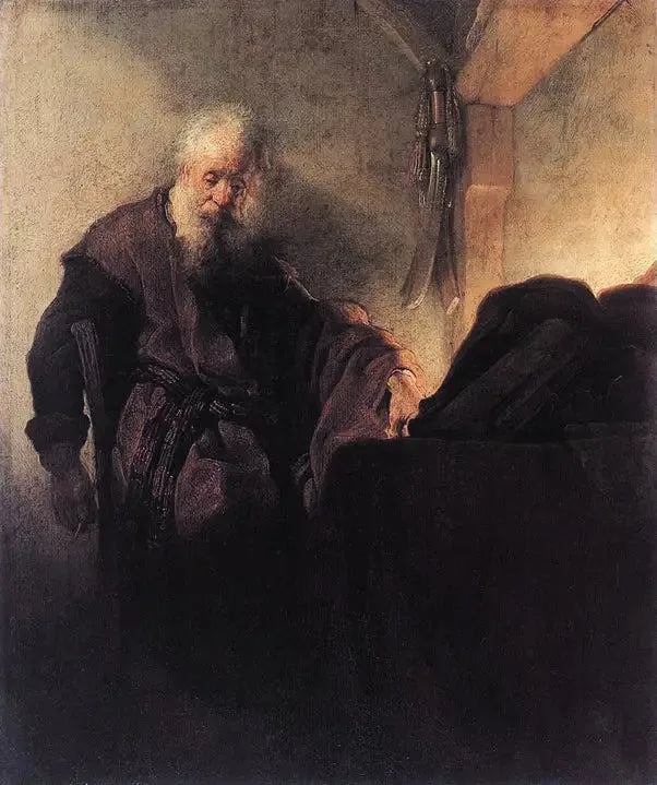 The Apostle Paul at His Work Table - Rembrandt