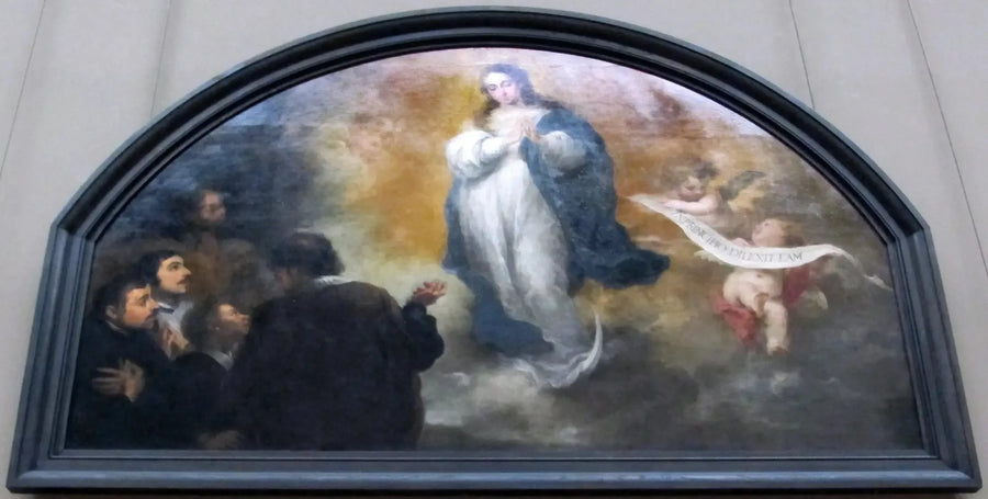 The Apparition of the Immaculate Conception with Six Figures - Bartolomé Esteban Murillo