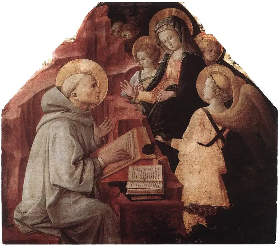 The Apparition of the Virgin to Saint Bernard - Fra Filippo Lippi
