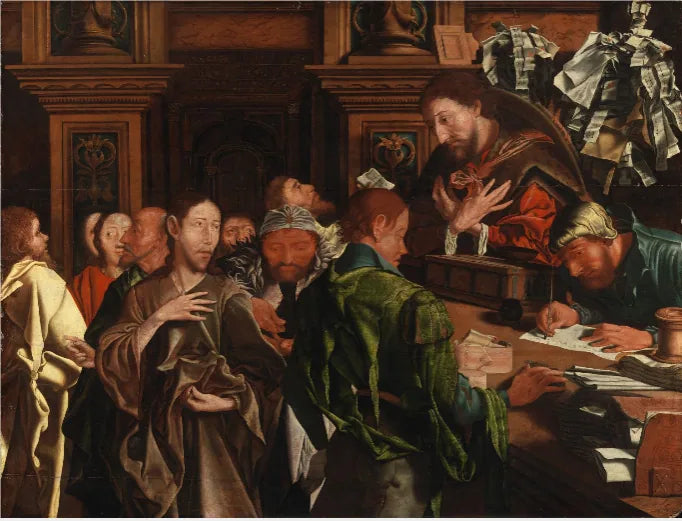 The Calling of Saint Matthew. - Marinus van Reymerswale