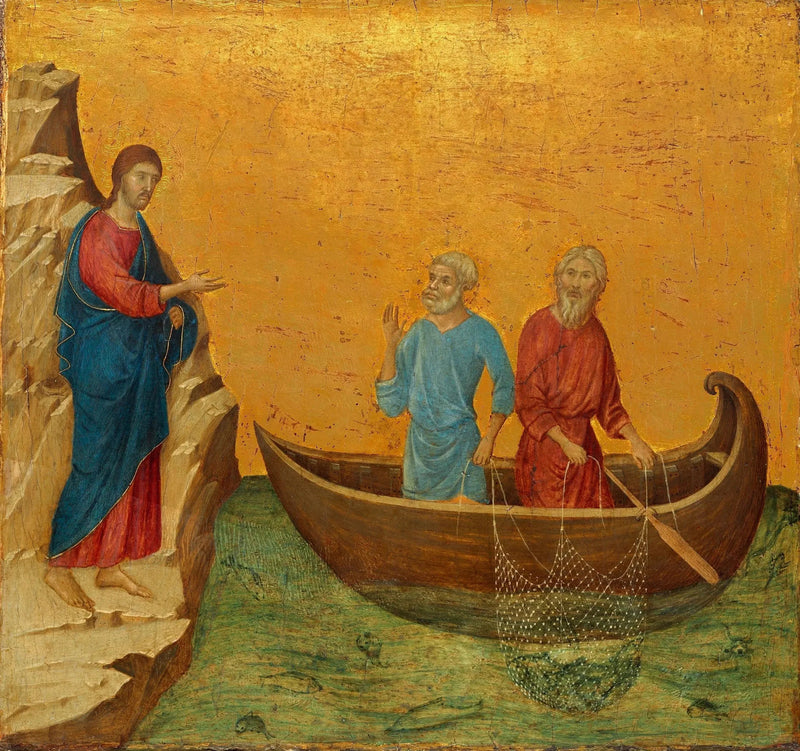 The Calling of the Apostles Peter and Andrew - Duccio di Buoninsegna