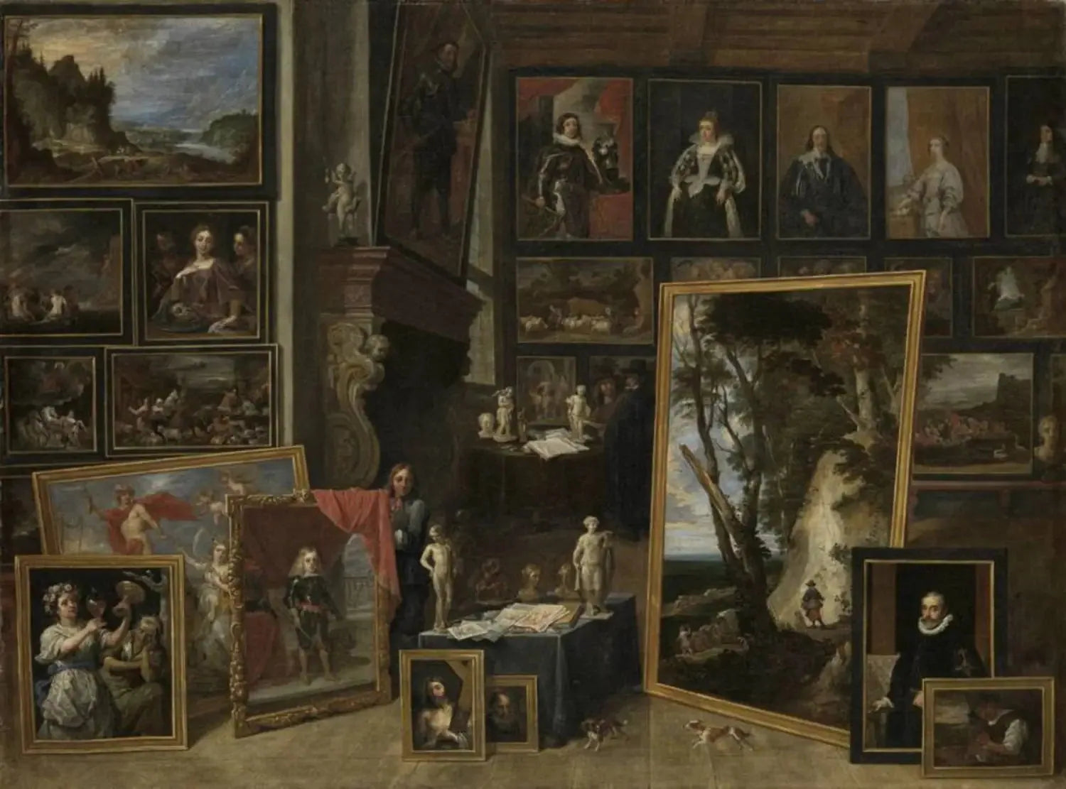 L'Archiduc Léopold-Guillaume dans sa galerie à Bruxelles (II) - David Teniers le Jeune image 1 reproduction réalisée par Alpha Reproduction