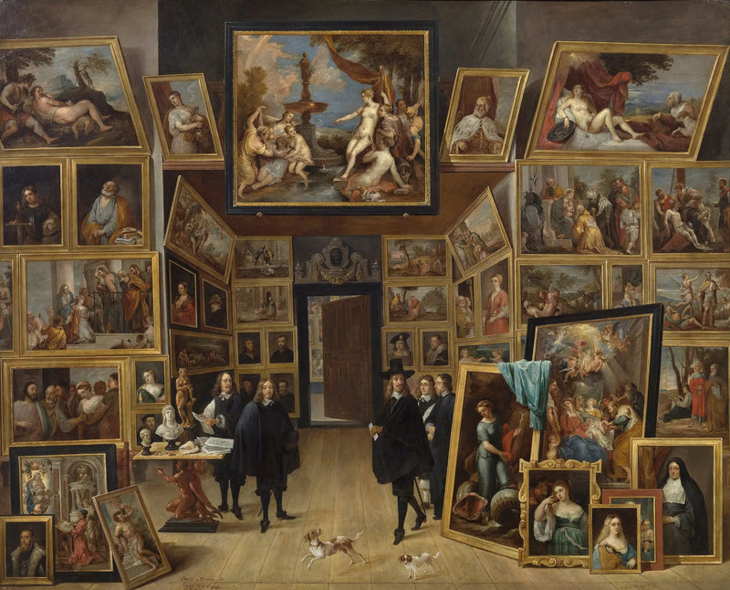 The Archduke Leopold-Guillaume in his painting gallery in Brussels - David Teniers the Younger