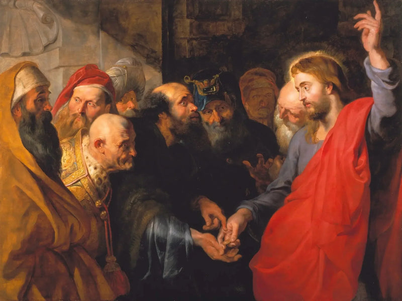 The Tribute Money (Matthew 22:19) - Peter Paul Rubens