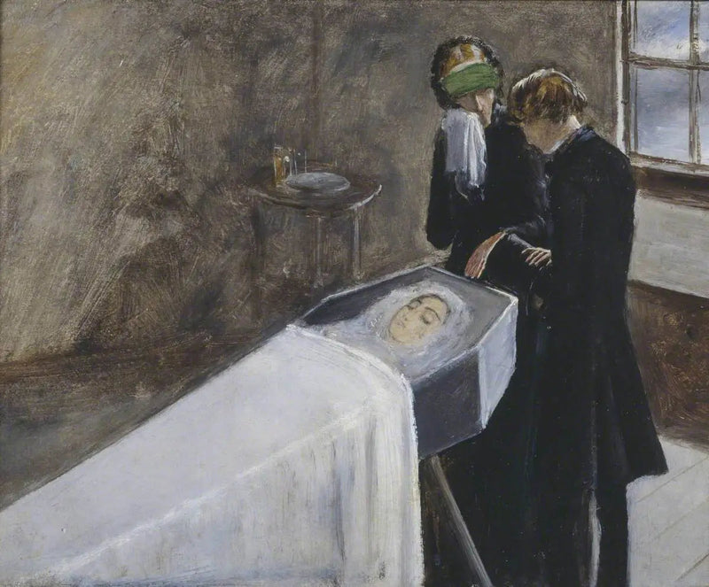 The artist assisting at the mourning of a young girl - John Everett Millais
