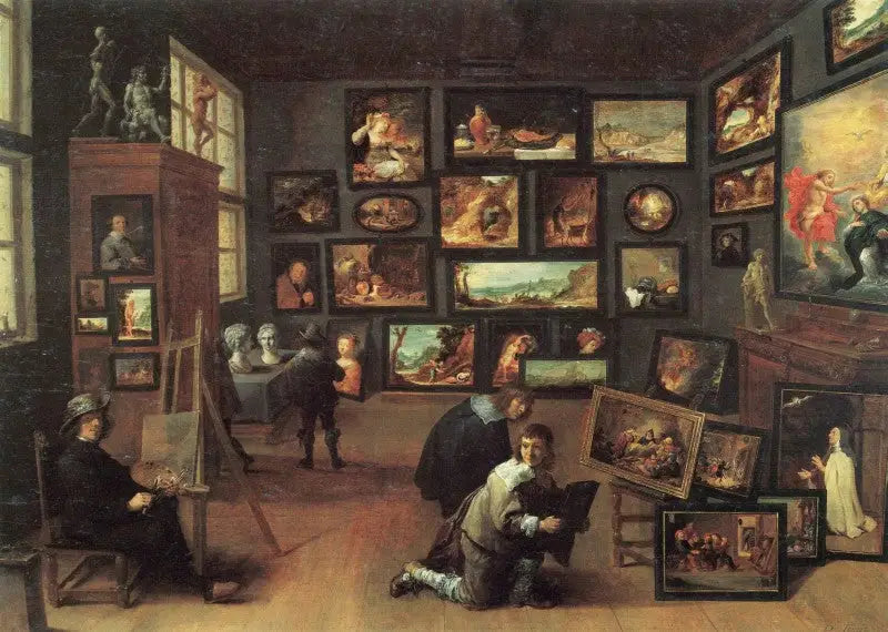 The artist in his studio - David Teniers the Younger