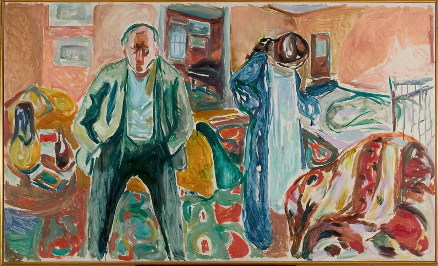 The Artist and His Model - Edvard Munch
