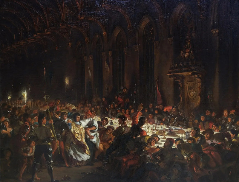 The Assassination of the Bishop of Liège - Eugène Delacroix