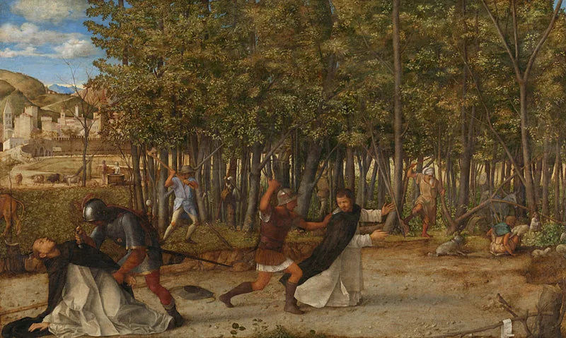 The Assassination of Saint Peter Martyr - Giovanni Bellini