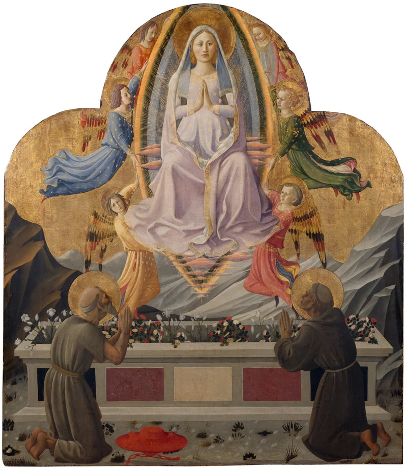 The Assumption of the Virgin with Saints Jerome and Francis - Zanobi Strozzi