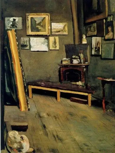The Artist's Studio, Visconti Street - Frédéric Bazille