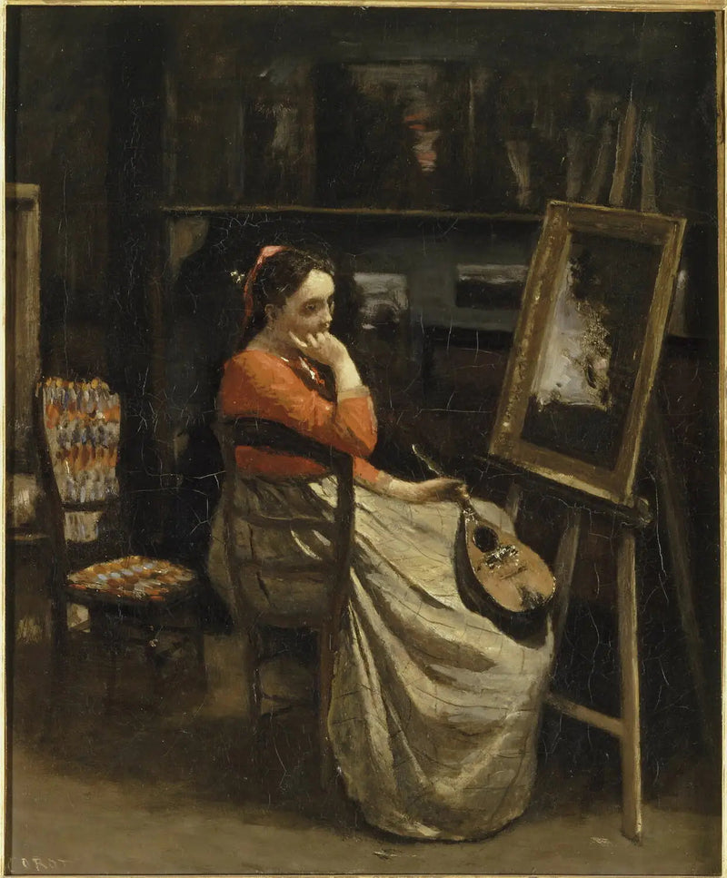 Corot's Workshop - Jean-Baptiste Camille Corot