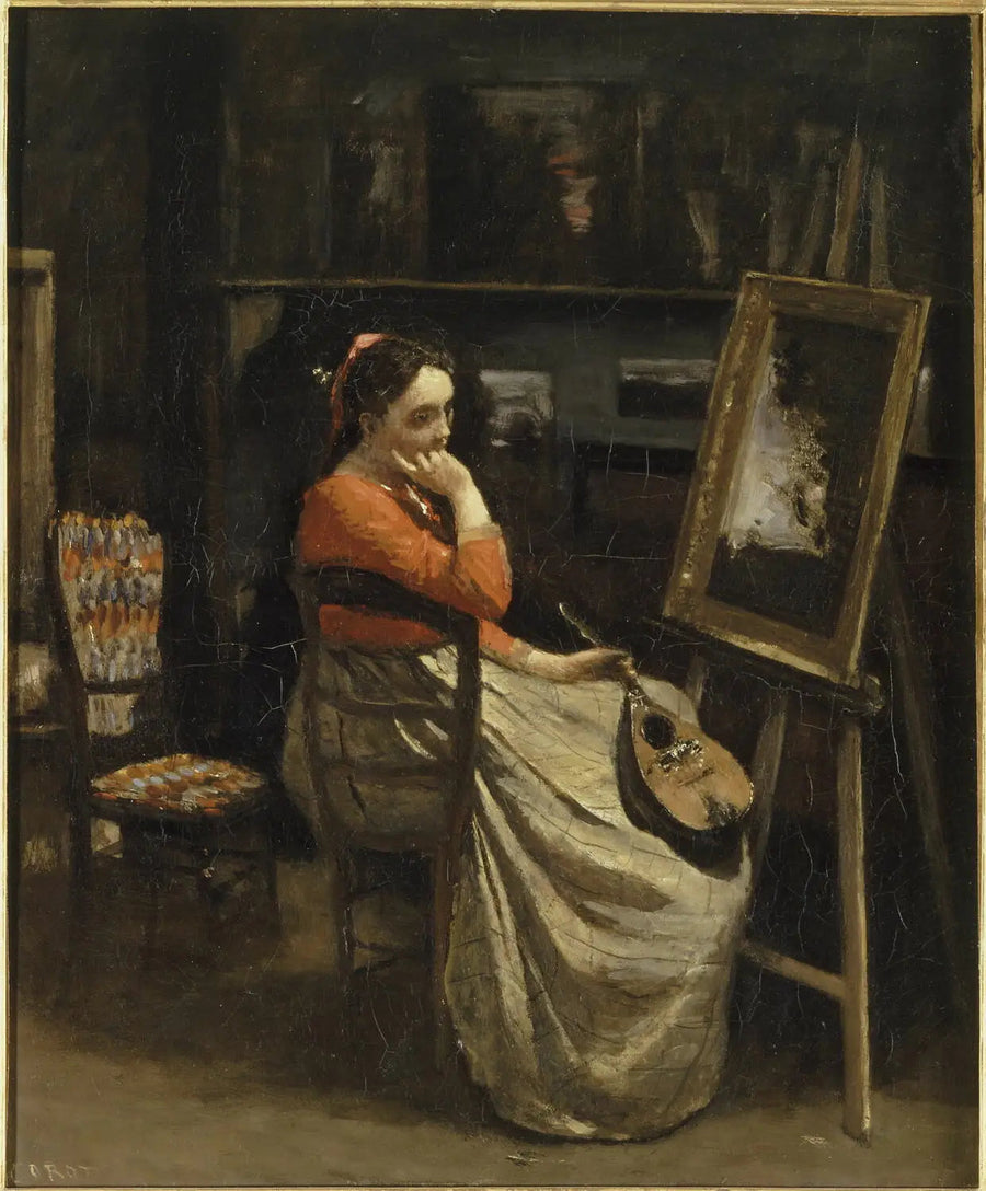 Corot's Workshop - Jean-Baptiste Camille Corot