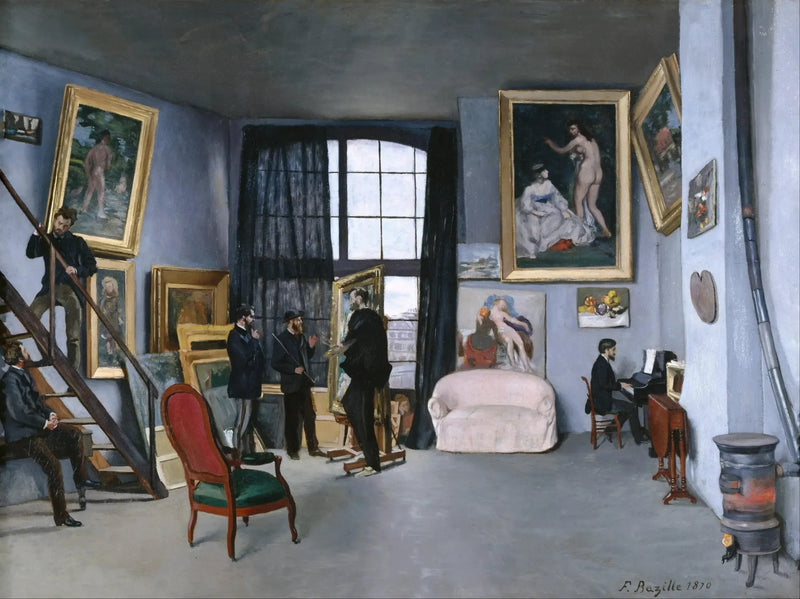 The Workshop on Rue de la Condamine - Frédéric Bazille
