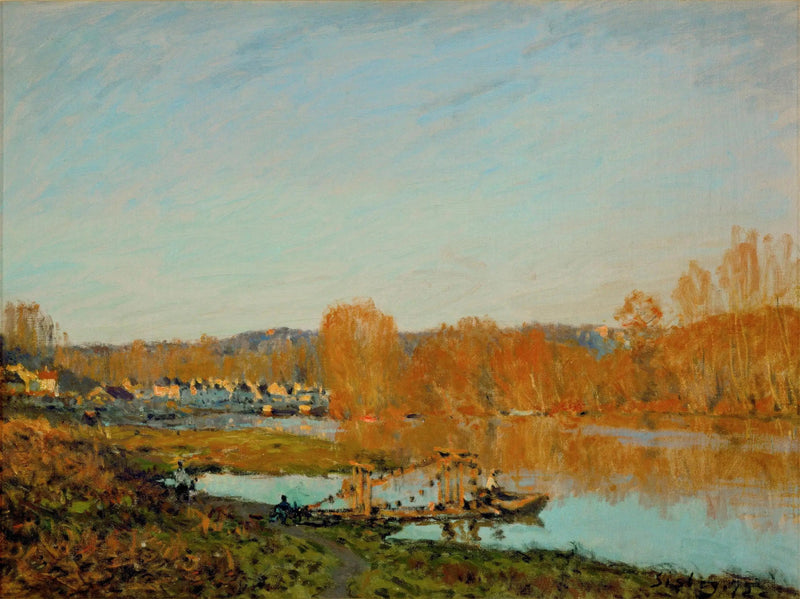 Autumn - Bank of the Seine near Bougival - Alfred Sisley