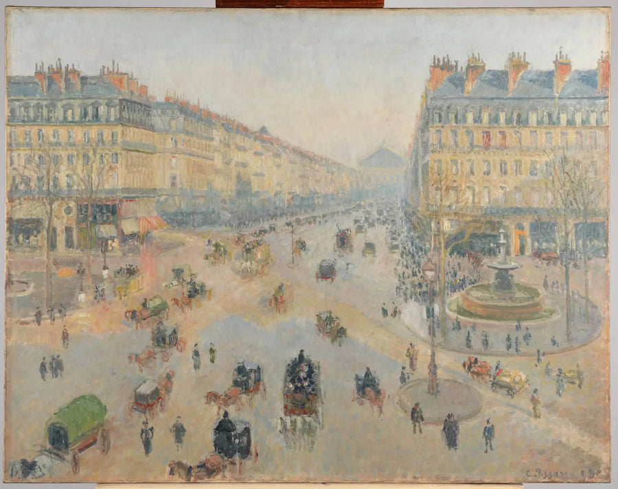 The Avenue of the Opera - Camille Pissarro