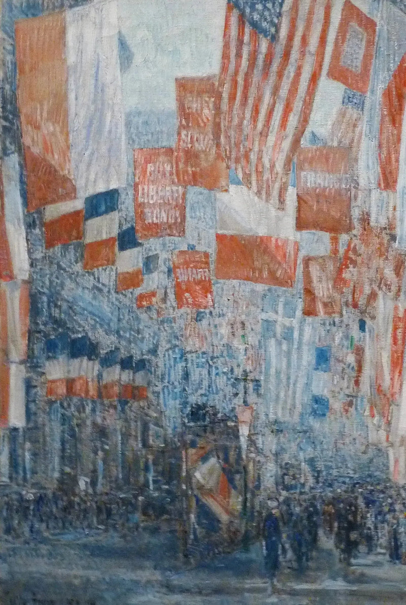 Avenue des Alliés, 5th Avenue, New York - Childe Hassam