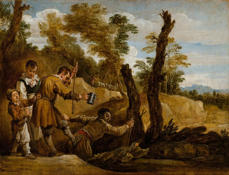 The Blind Leading the Blind - David Teniers the Younger