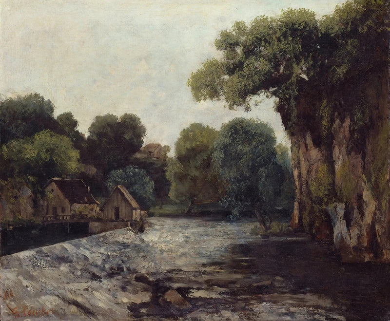 The Lock of the Loue - Gustave Courbet