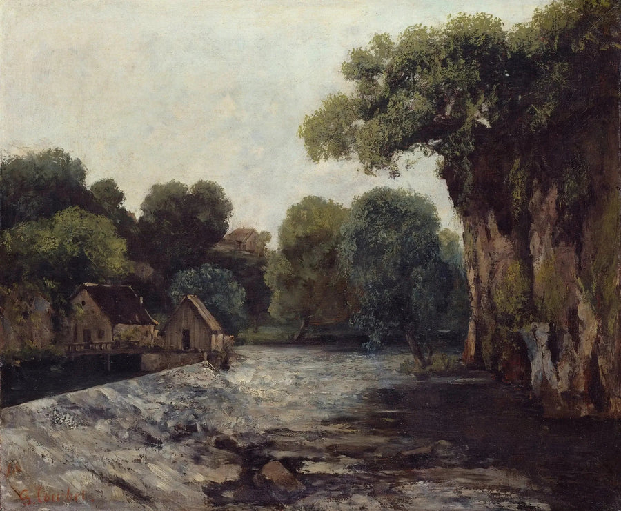 The Lock of the Loue - Gustave Courbet