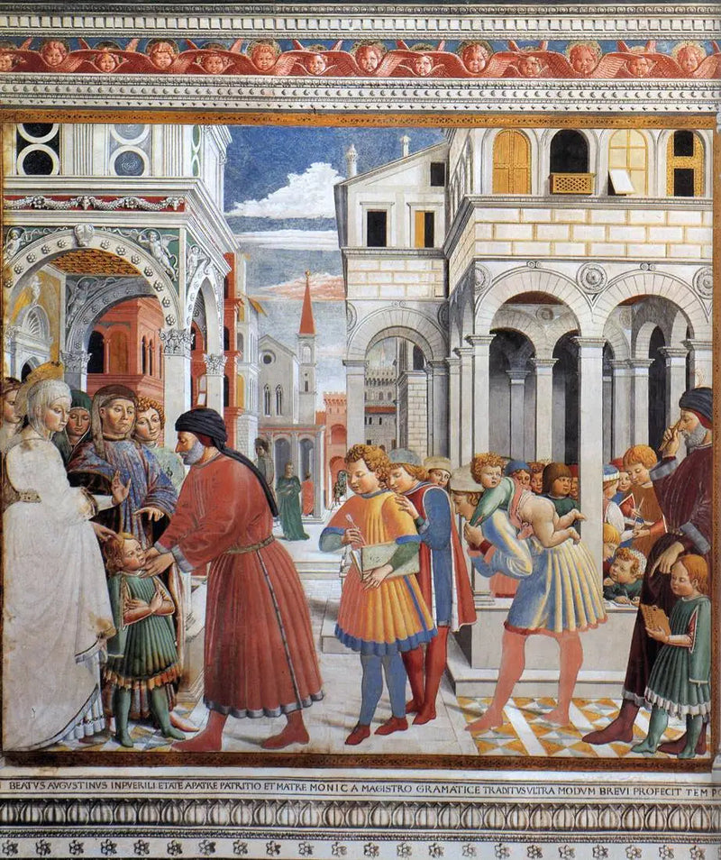 The School of Tagaste - Benozzo Gozzoli