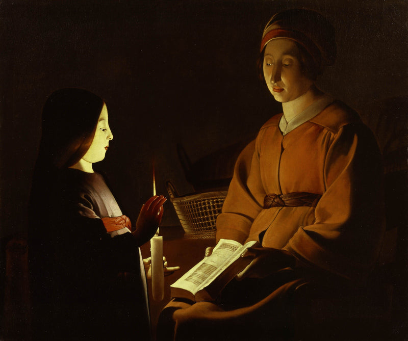 The Education of the Virgin - Georges de La Tour