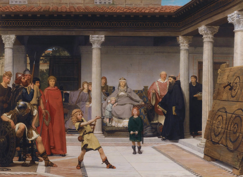The Education of Clovis' Children - Lawrence Alma-Tadema