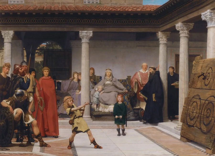 The Education of Clovis' Children - Lawrence Alma-Tadema
