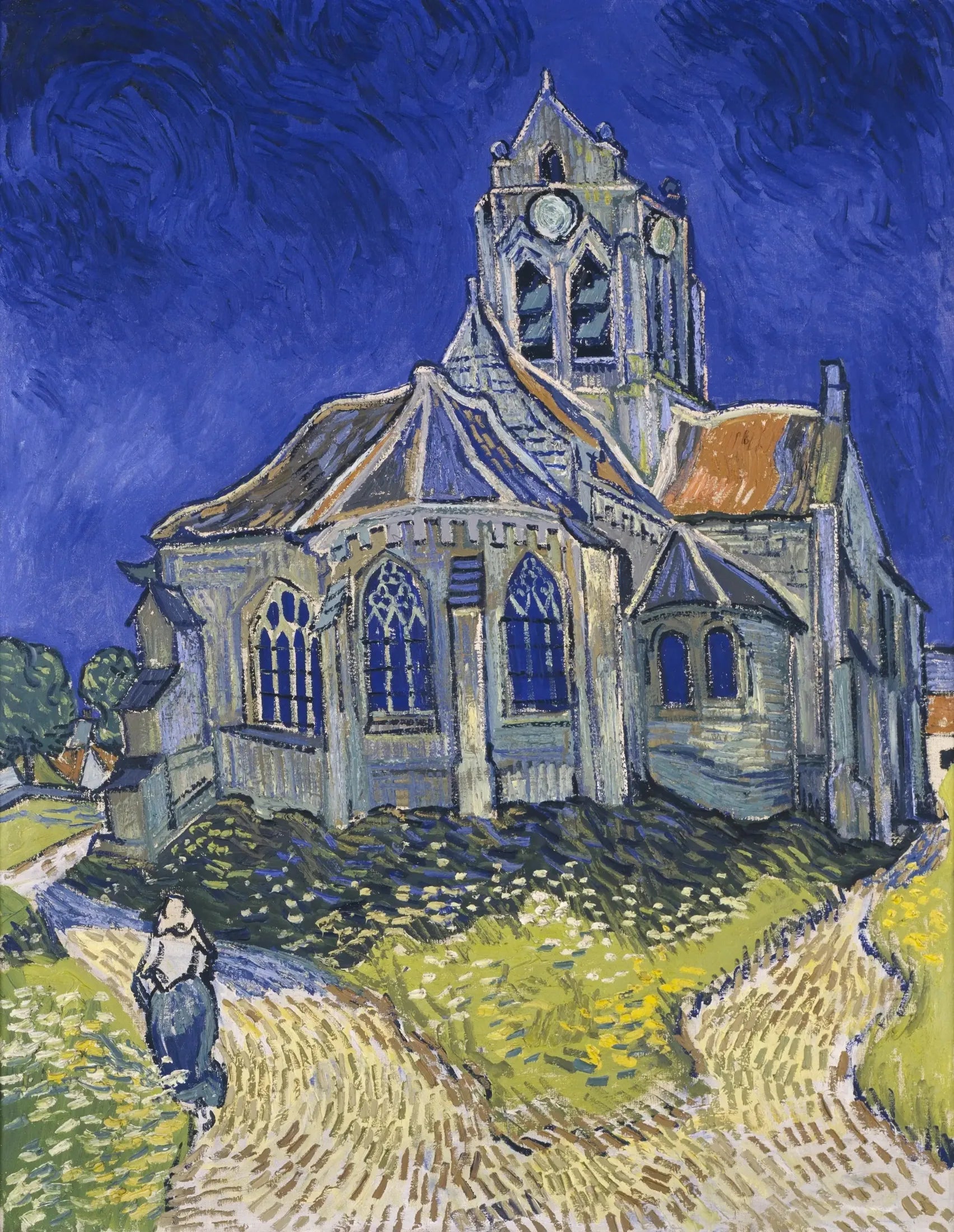 L'Église d'Auvers-sur-Oise - Vincent van Gogh image 1 reproduction artisanale de tableau