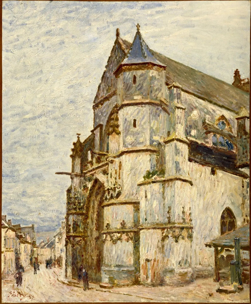 The Church of Moret after the Rain - Alfred Sisley