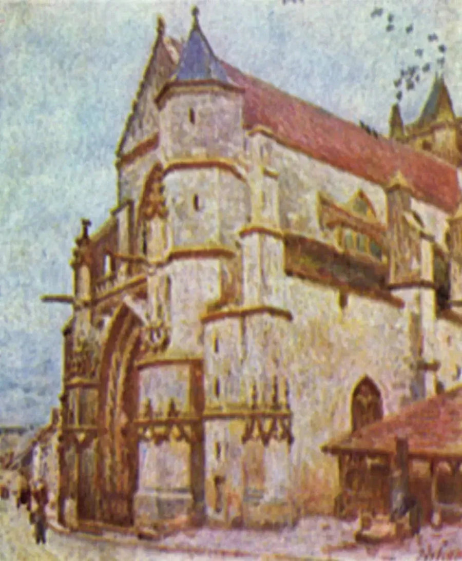 The Church of Moret, in the Afternoon - Alfred Sisley