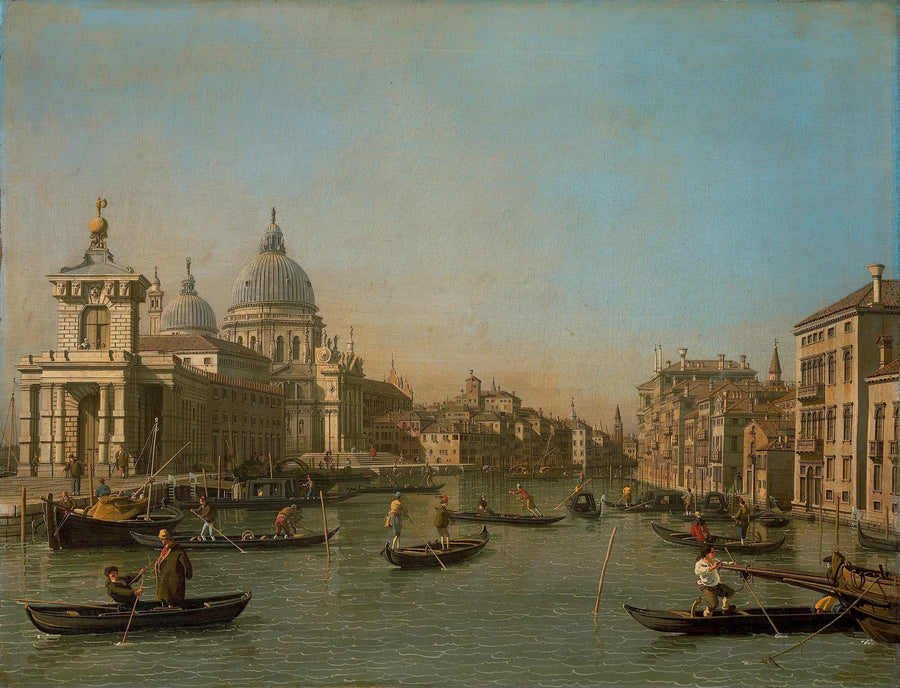 The Embouchure of the Grand Canal at the Customs Point and Santa Maria della Salute - Canaletto