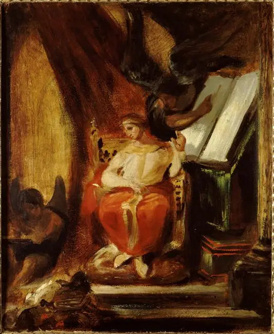 The Emperor Justinian Composing His Institutes - Eugène Delacroix