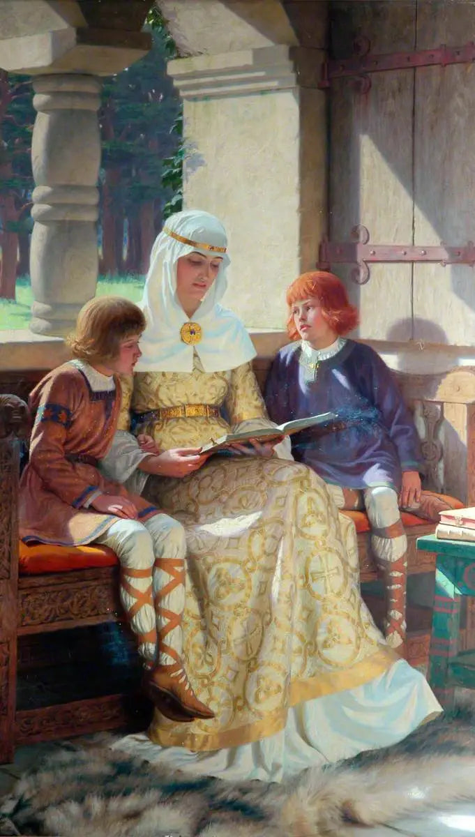 The Childhood of Alfred the Great - Edmund Blair Leighton