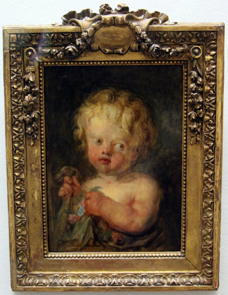 The Child with Flowers - Jean-Honoré Fragonard