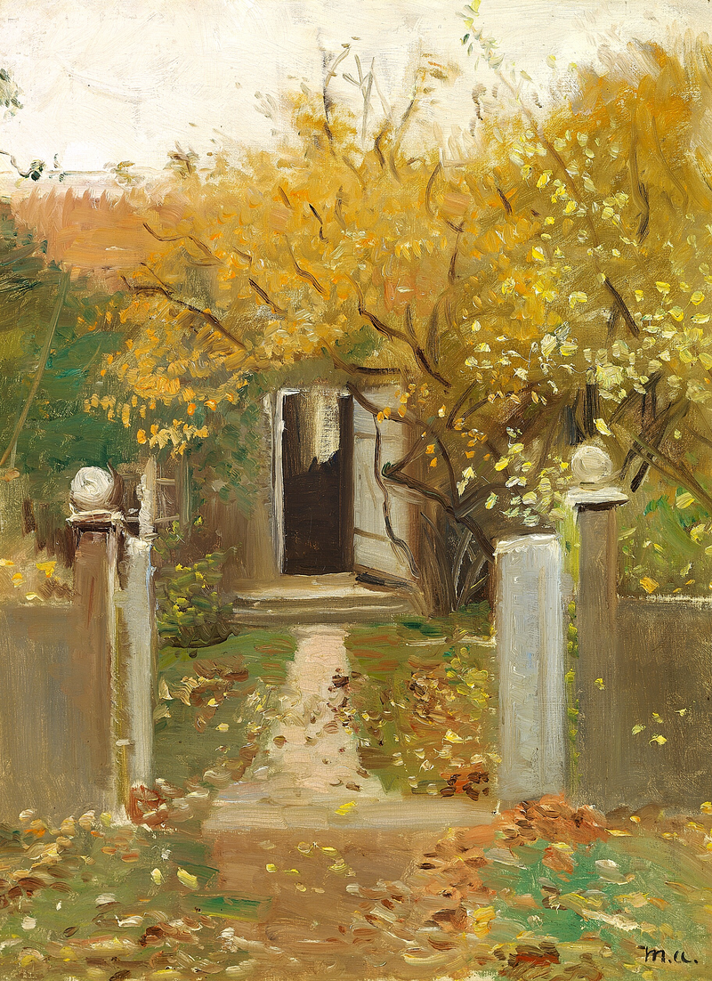 The entrance to the garden of the house of Michael and Anna Ancher on Markvej in Skagen. -Michael Peter Ancher