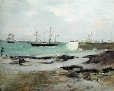 The Entrance to the Port - Berthe Morisot