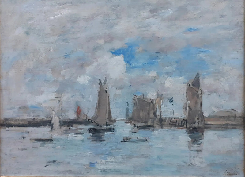 The Entrance to the Port of Trouville - Eugène Boudin