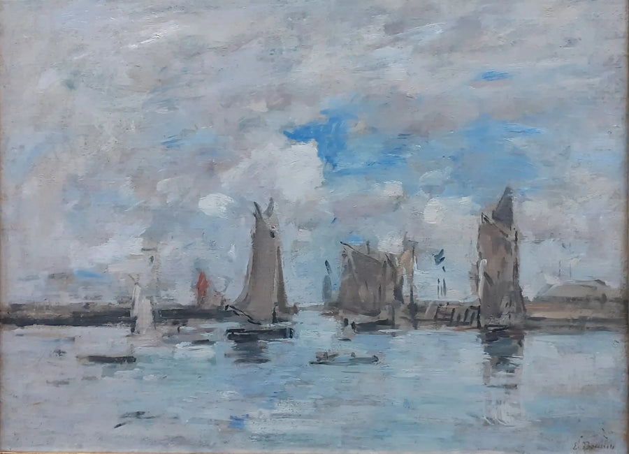The Entrance to the Port of Trouville - Eugène Boudin