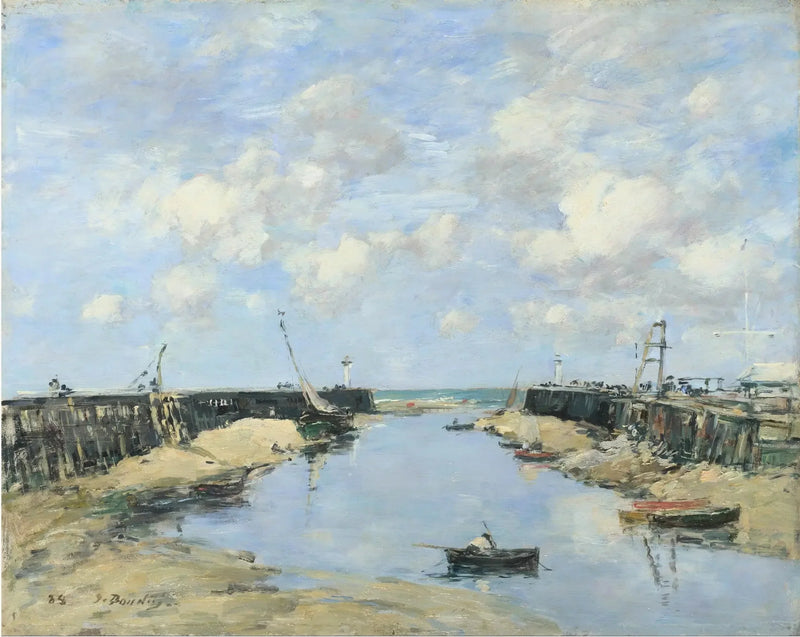 The Entrance to the Port of Trouville - Eugène Boudin
