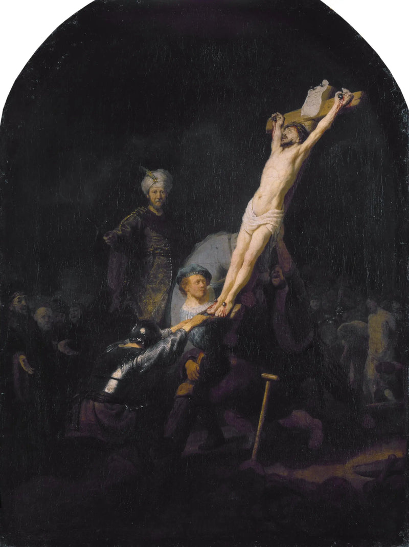 The Elevation of the Cross - Rembrandt