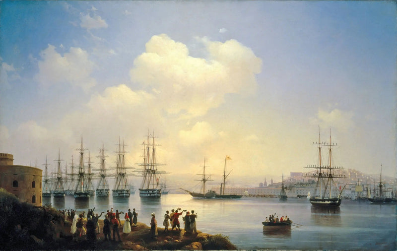 The Russian squadron on the roads of Sevastopol - Ivan Aivazovsky