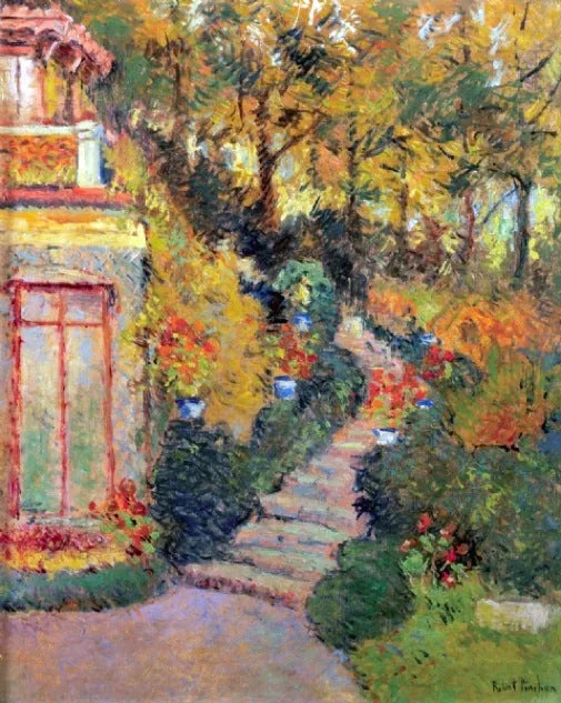 The staircase at Lescure - Robert Antoine Pinchon